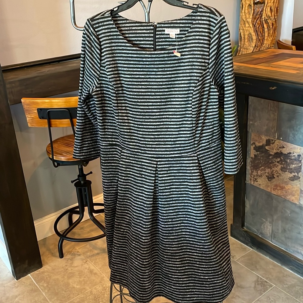 Merona XXL NEW partial tag dress black and white